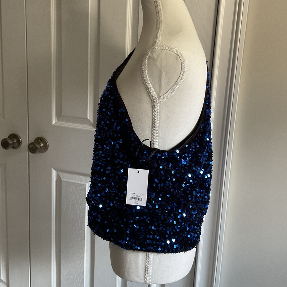 Intempo One-Shoulder Sequin Top - Picture 3 of 13